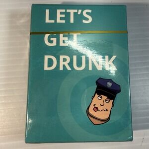 Let's Get Drunk Deck Drinking Game 2-8 Players Age 21+ Cards Bachelor Family Fun